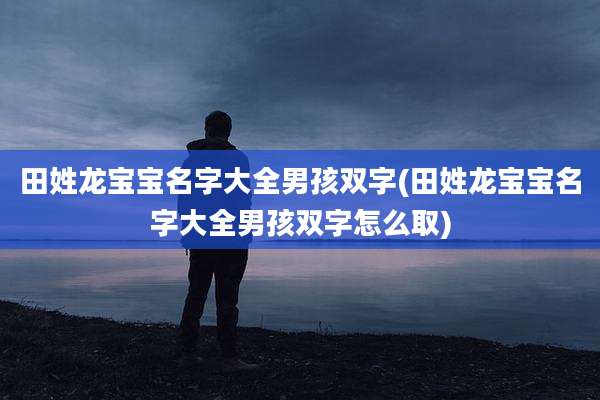田姓龙宝宝名字大全男孩双字(田姓龙宝宝名字大全男孩双字怎么取)