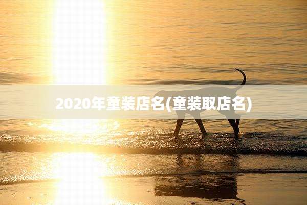 2020年童装店名(童装取店名)