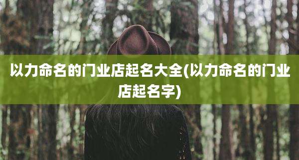 以力命名的门业店起名大全(以力命名的门业店起名字)