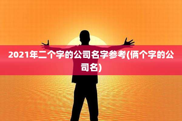 2021年二个字的公司名字参考(俩个字的公司名)