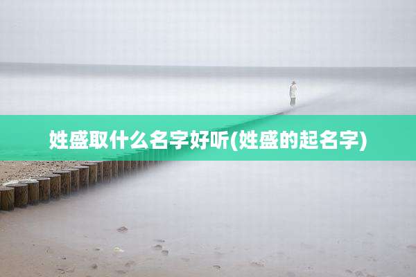 姓盛取什么名字好听(姓盛的起名字)