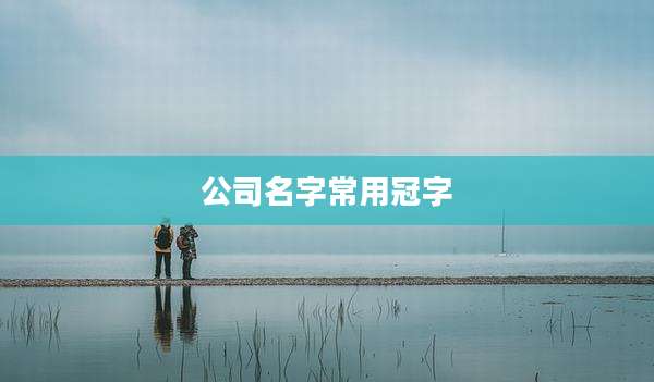 公司名字常用冠字