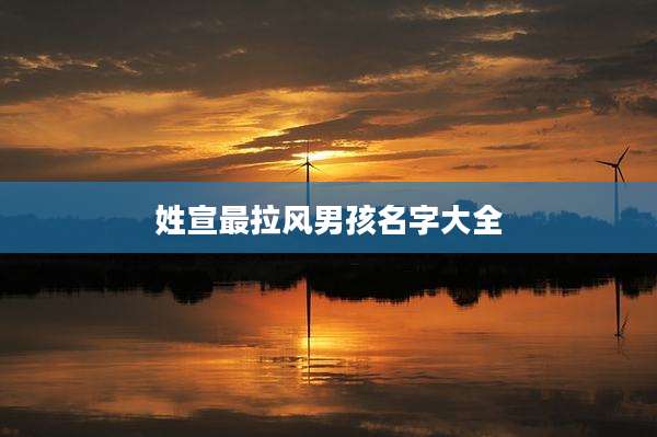 姓宣最拉风男孩名字大全