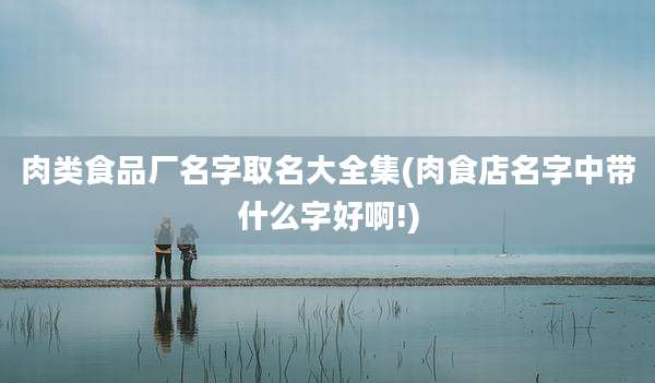 肉类食品厂名字取名大全集(肉食店名字中带什么字好啊!)