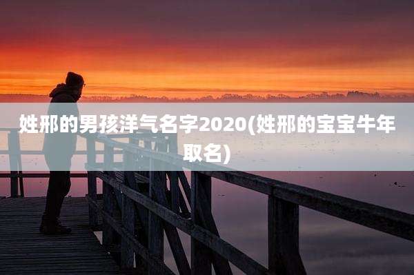 姓邢的男孩洋气名字2020(姓邢的宝宝牛年取名)