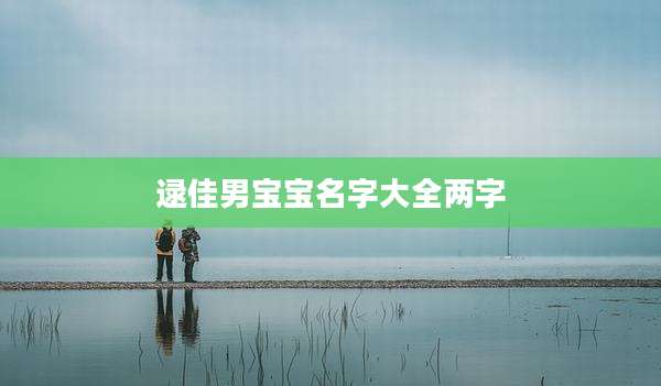 逯佳男宝宝名字大全两字