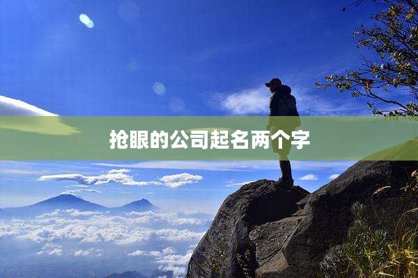 抢眼的公司起名两个字