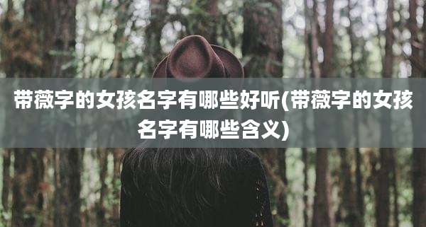 带薇字的女孩名字有哪些好听(带薇字的女孩名字有哪些含义)