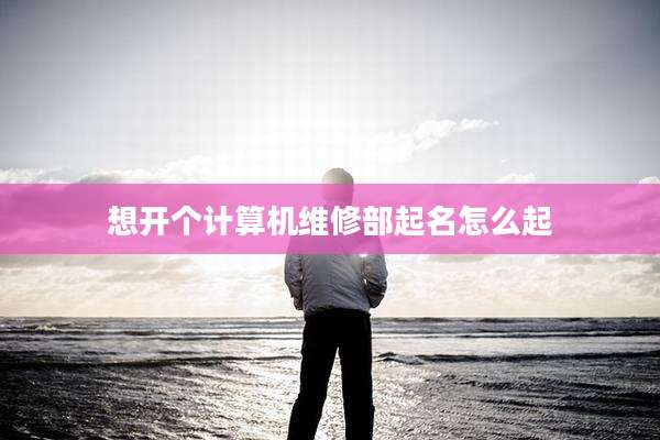 想开个计算机维修部起名怎么起