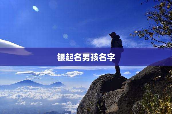 银起名男孩名字