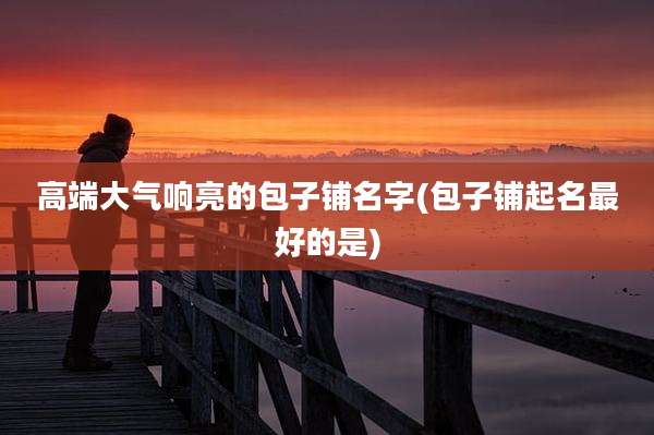 高端大气响亮的包子铺名字(包子铺起名最好的是)