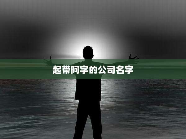 起带阿字的公司名字