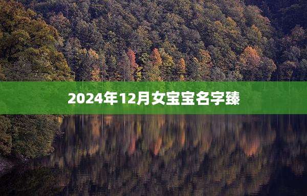 2024年12月女宝宝名字臻