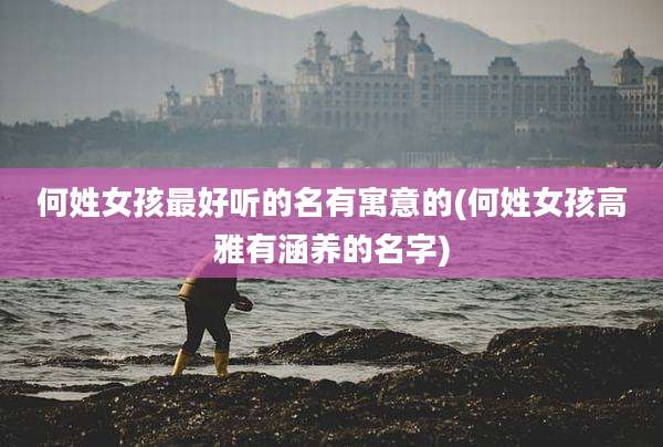 何姓女孩最好听的名有寓意的(何姓女孩高雅有涵养的名字)