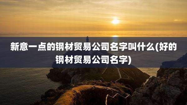 新意一点的钢材贸易公司名字叫什么(好的钢材贸易公司名字)