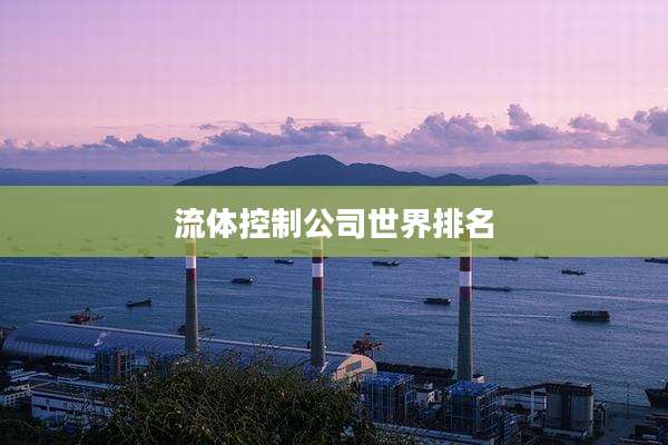 流体控制公司世界排名