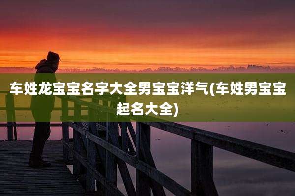 车姓龙宝宝名字大全男宝宝洋气(车姓男宝宝起名大全)