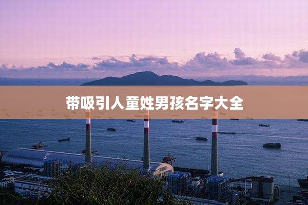 带吸引人童姓男孩名字大全