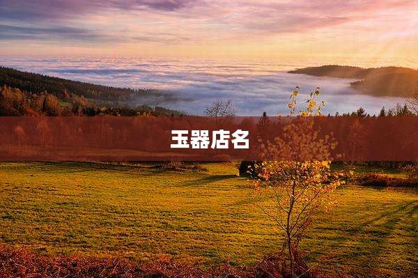 玉器店名