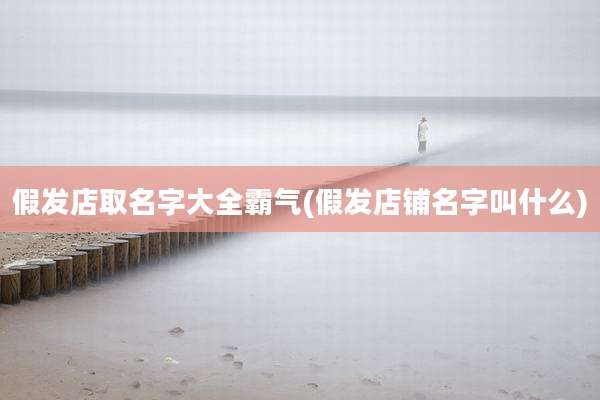 假发店取名字大全霸气(假发店铺名字叫什么)
