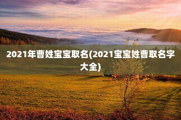 2021年曹姓宝宝取名(2021宝宝姓曹取名字大全)