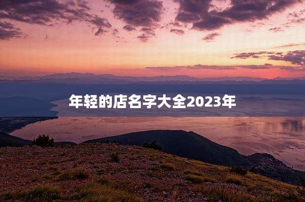 年轻的店名字大全2023年