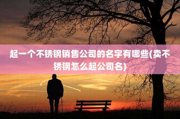 起一个不锈钢销售公司的名字有哪些(卖不锈钢怎么起公司名)
