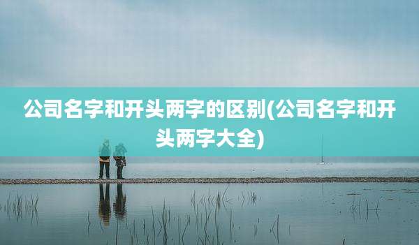公司名字和开头两字的区别(公司名字和开头两字大全)