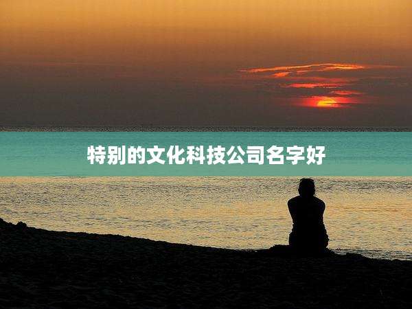 特别的文化科技公司名字好