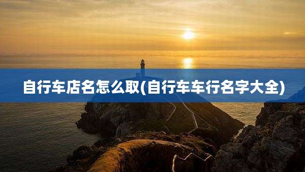 自行车店名怎么取(自行车车行名字大全)