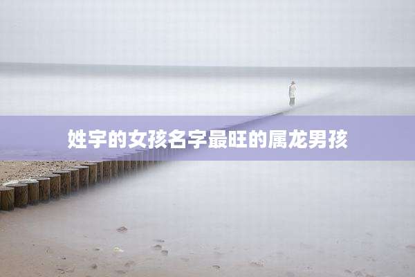 姓宇的女孩名字最旺的属龙男孩
