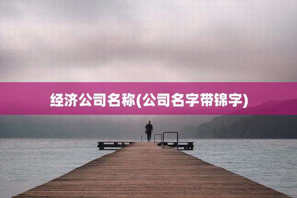 经济公司名称(公司名字带锦字)