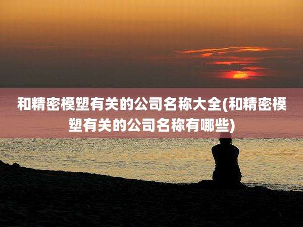 和精密模塑有关的公司名称大全(和精密模塑有关的公司名称有哪些)