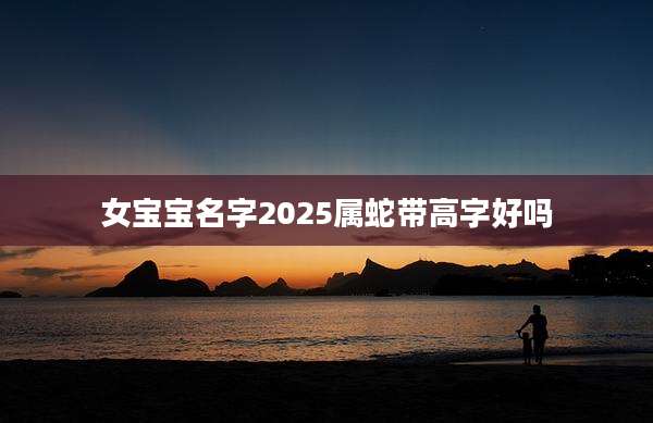 女宝宝名字2025属蛇带高字好吗