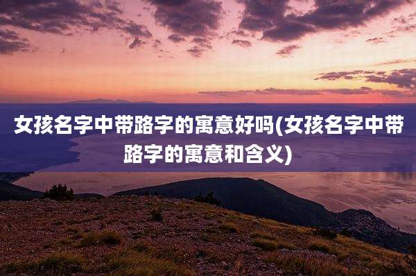 女孩名字中带路字的寓意好吗(女孩名字中带路字的寓意和含义)
