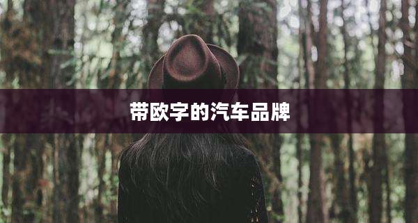 带欧字的汽车品牌