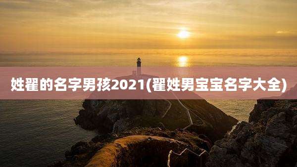 姓翟的名字男孩2021(翟姓男宝宝名字大全)