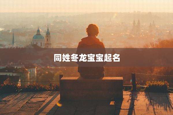 同姓冬龙宝宝起名