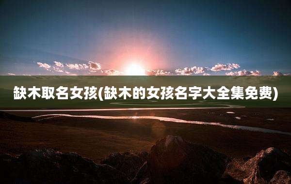 缺木取名女孩(缺木的女孩名字大全集免费)