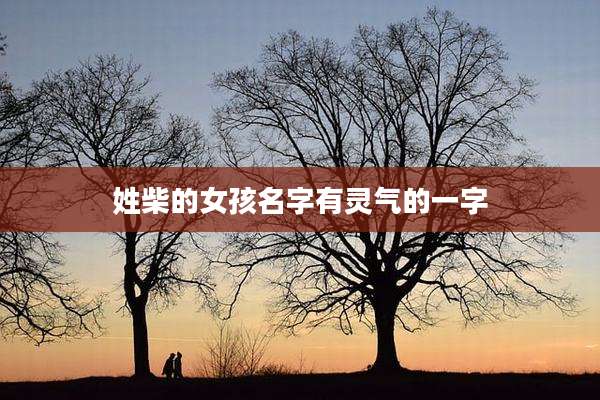 姓柴的女孩名字有灵气的一字