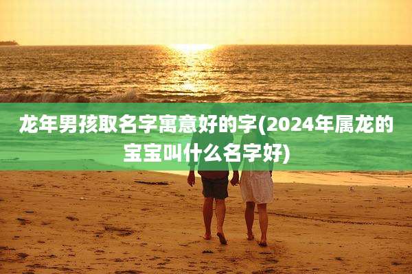龙年男孩取名字寓意好的字(2024年属龙的宝宝叫什么名字好)
