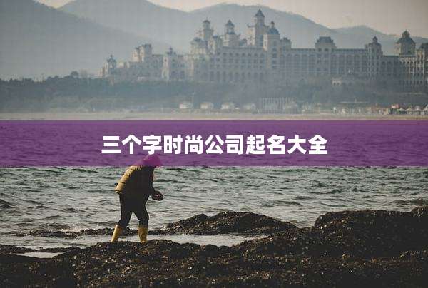 三个字时尚公司起名大全