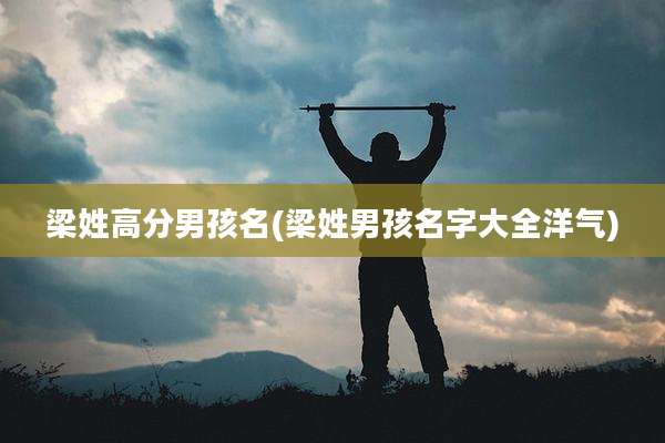 梁姓高分男孩名(梁姓男孩名字大全洋气)