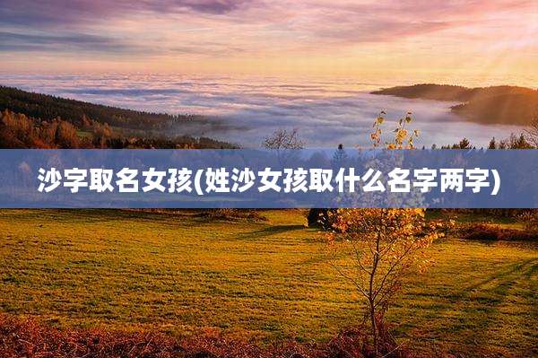 沙字取名女孩(姓沙女孩取什么名字两字)