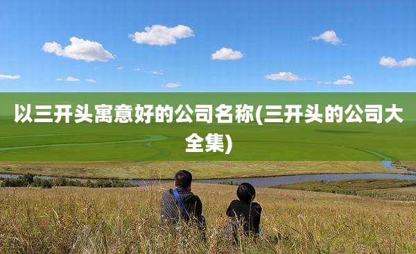 以三开头寓意好的公司名称(三开头的公司大全集)