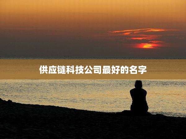 供应链科技公司最好的名字