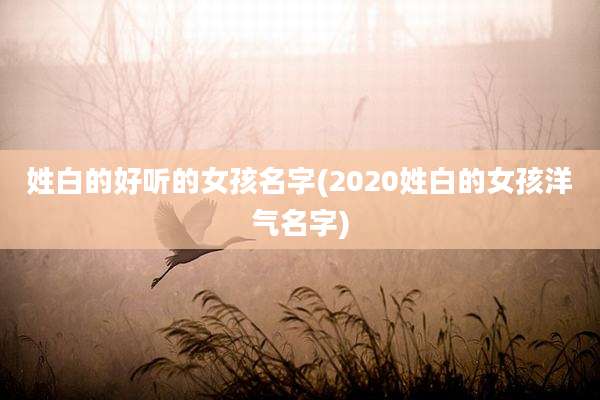 姓白的好听的女孩名字(2020姓白的女孩洋气名字)