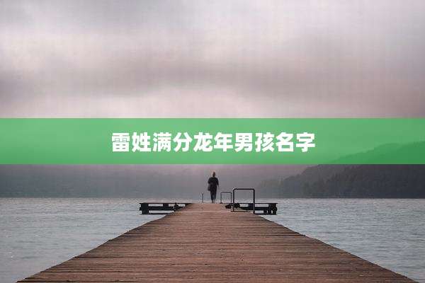 雷姓满分龙年男孩名字