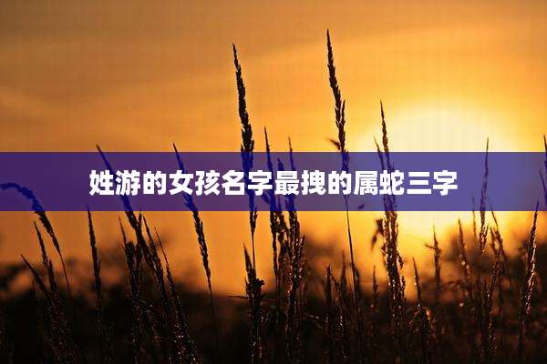 姓游的女孩名字最拽的属蛇三字