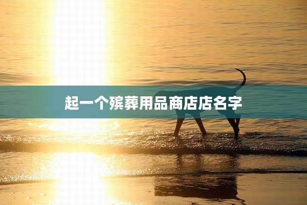起一个殡葬用品商店店名字